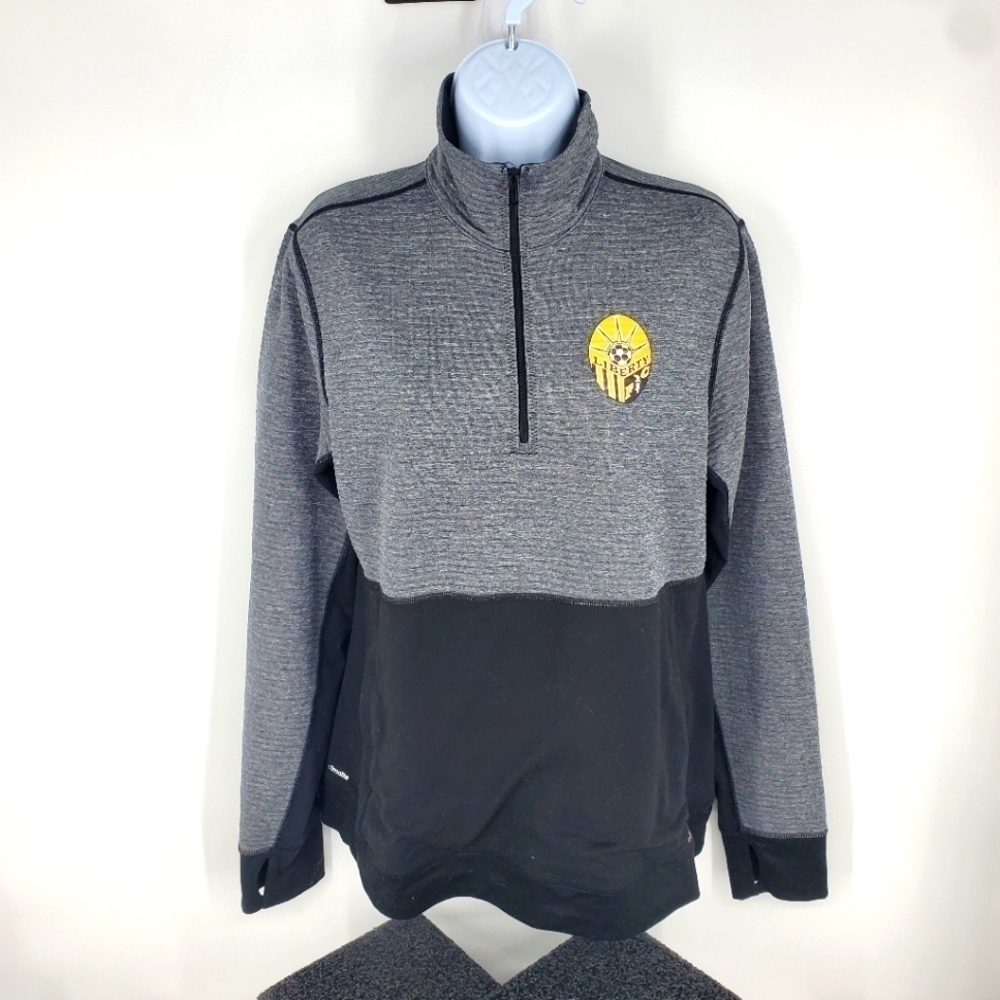 Adidas Women's Climalite Liberty Football Club Quarter Zip Pullover Size Large